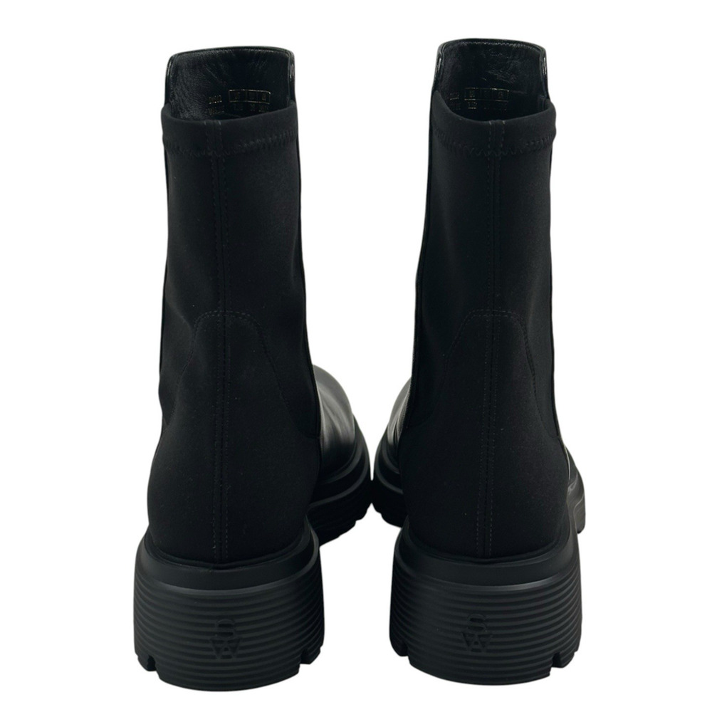 Stuart Weitzman 5050 Hudson Lite Bootie Black Leather Womens Size 7.5B New $595 - Picture 3 of 12